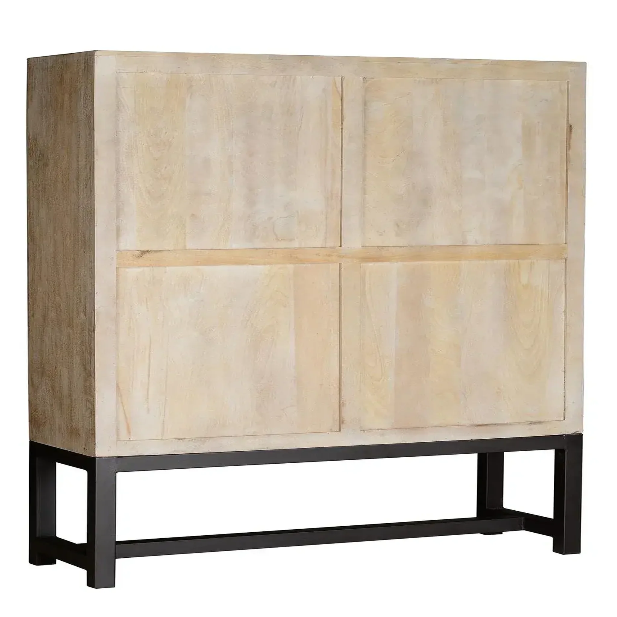 Voir la diapositive 3 : GINER Y COLOMER SL Armoire en bois de manguier 124cm style ethnique rustique