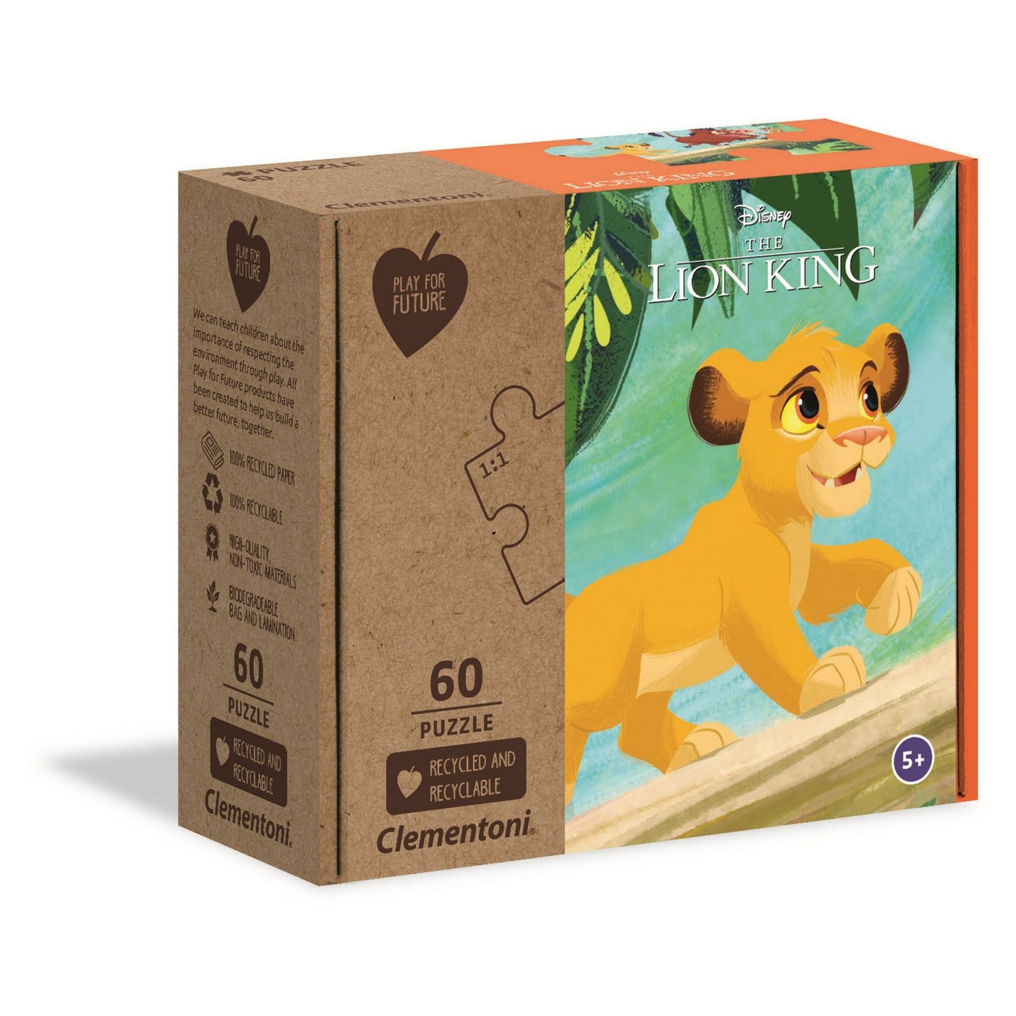 CLEMENTONI Puzzle 60 pièces Le roi lion pas cher - Auchan.fr