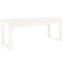 Voir la diapositive 5 : VIDAXL Banc de jardin blanc 110x38x45 cm bois massif de pin