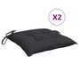 Voir la diapositive 2 : VIDAXL Coussins de palette lot de 2 noir 50x50x7 cm tissu oxford