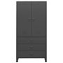 Voir la diapositive 3 : VIDAXL Garde-robe industrielle Anthracite 90x50x180 cm Metal