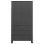 Voir la diapositive 3 : VIDAXL Garde-robe industrielle Anthracite 90x50x180 cm Metal