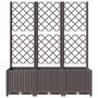 Voir la diapositive 4 : VIDAXL Jardiniere avec treillis Marron 120 x 40 x 136 cm PP