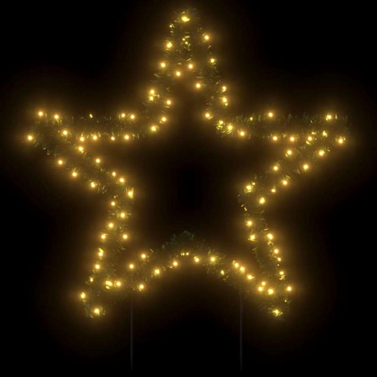 VIDAXL Décoration lumineuse étoile de Noël avec piquets 115 LED 85 cm