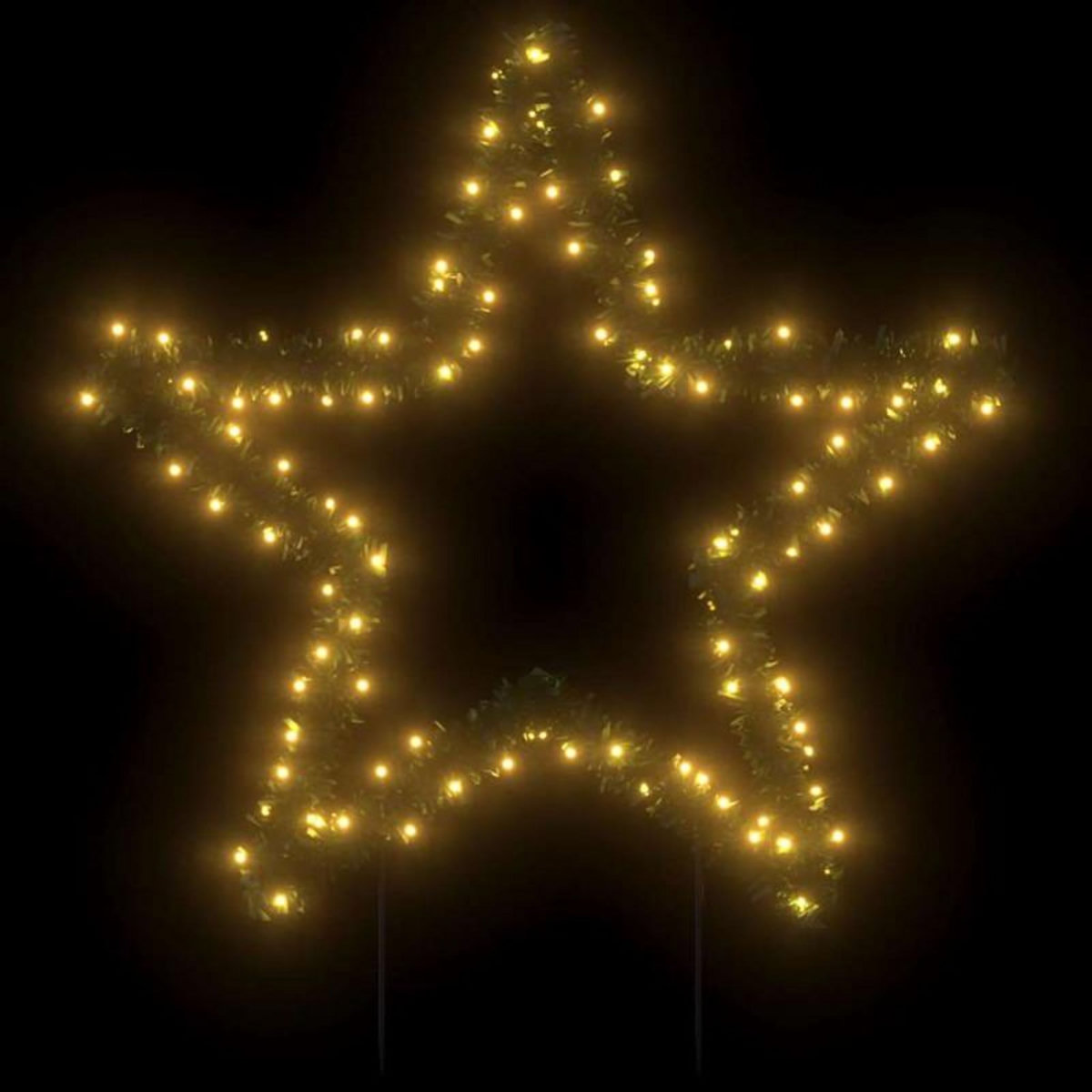 VIDAXL Décoration lumineuse étoile de Noël avec piquets 115 LED 85 cm