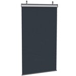 OUTSUNNY Store extérieur vertical store manuel rétractable dim. 124L x 5l x 222H cm installation sans perçage alu. acier polyester gris