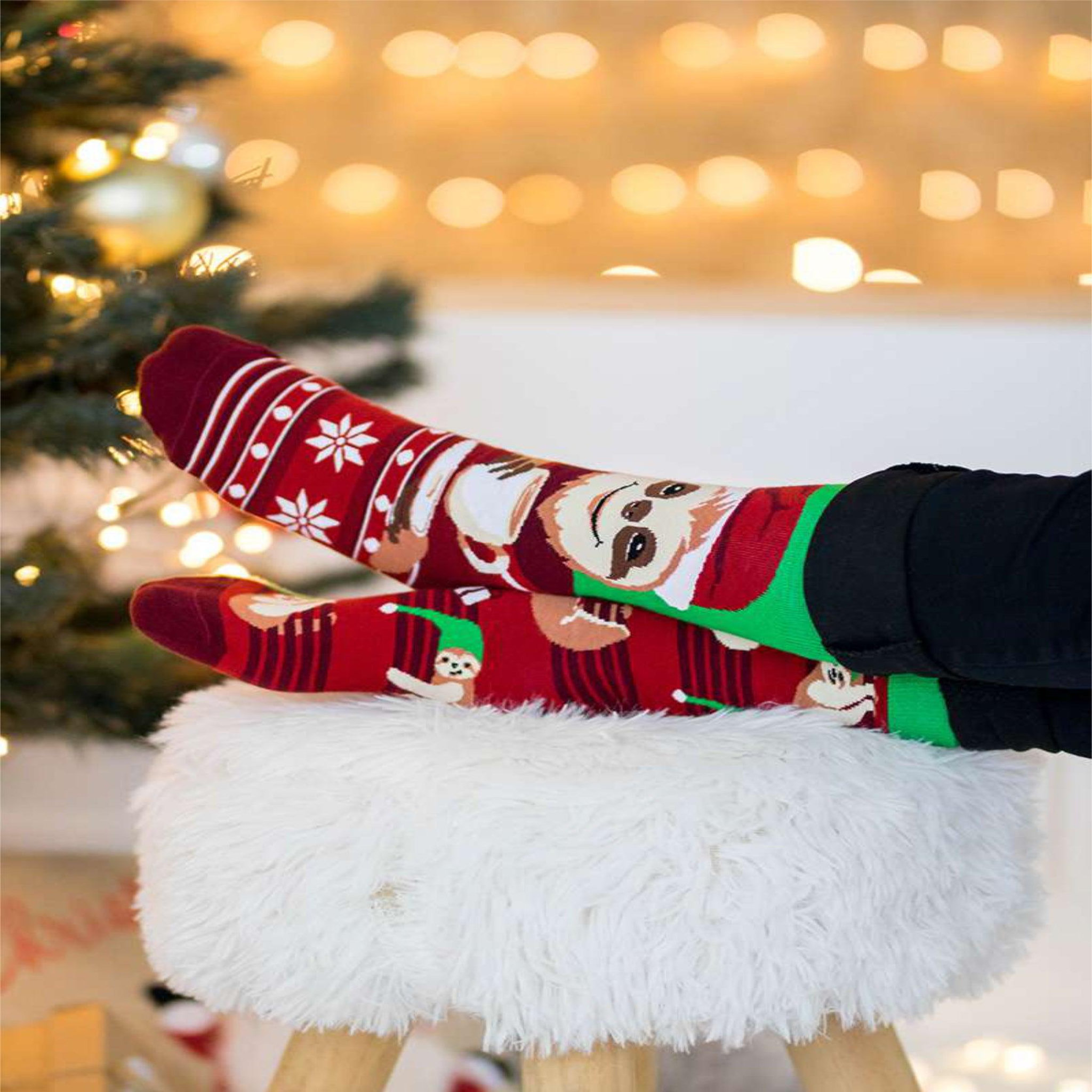 Voir la diapositive 4 : PIRIN HILL Chaussettes arty paresseux festif
