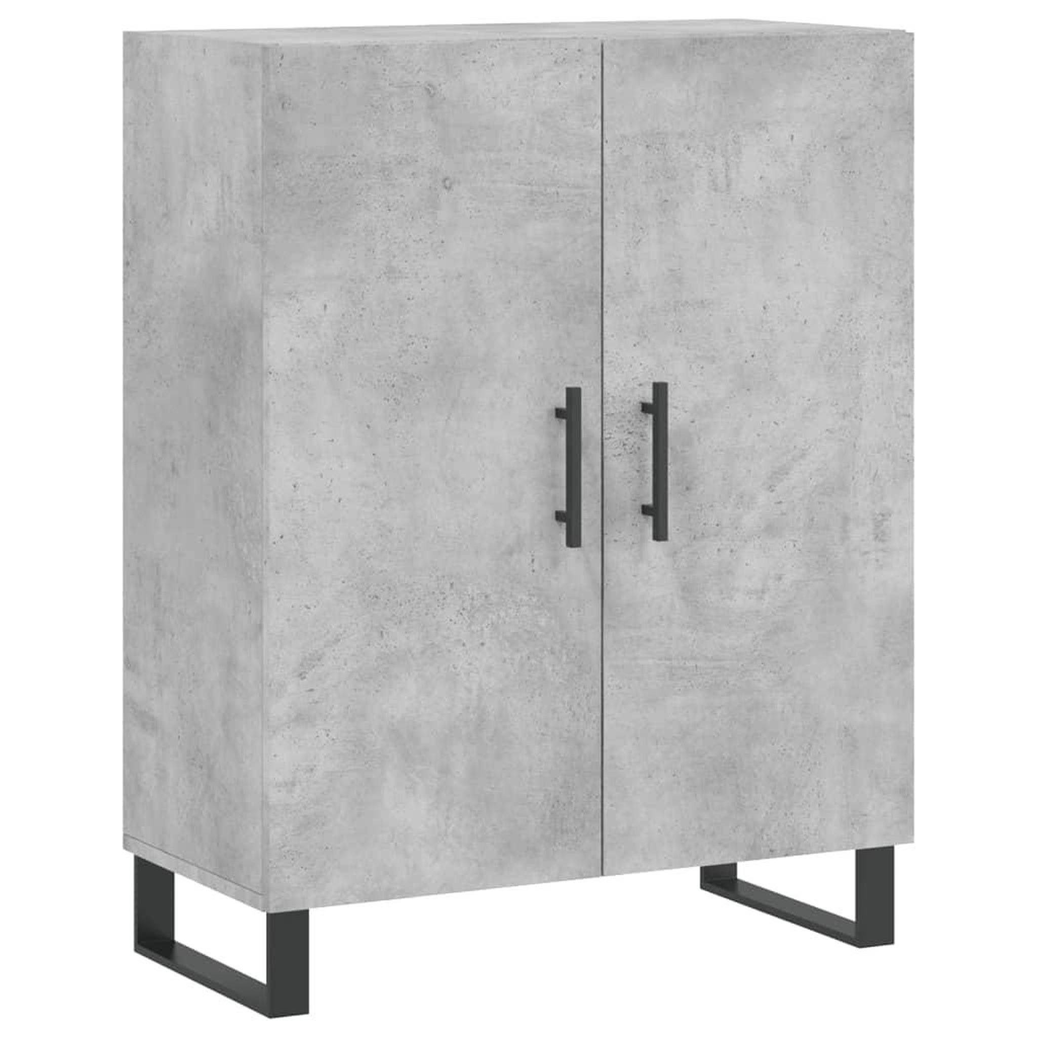 Voir la diapositive 2 : VIDAXL Buffet gris beton 69,5x34x90 cm bois d'ingenierie