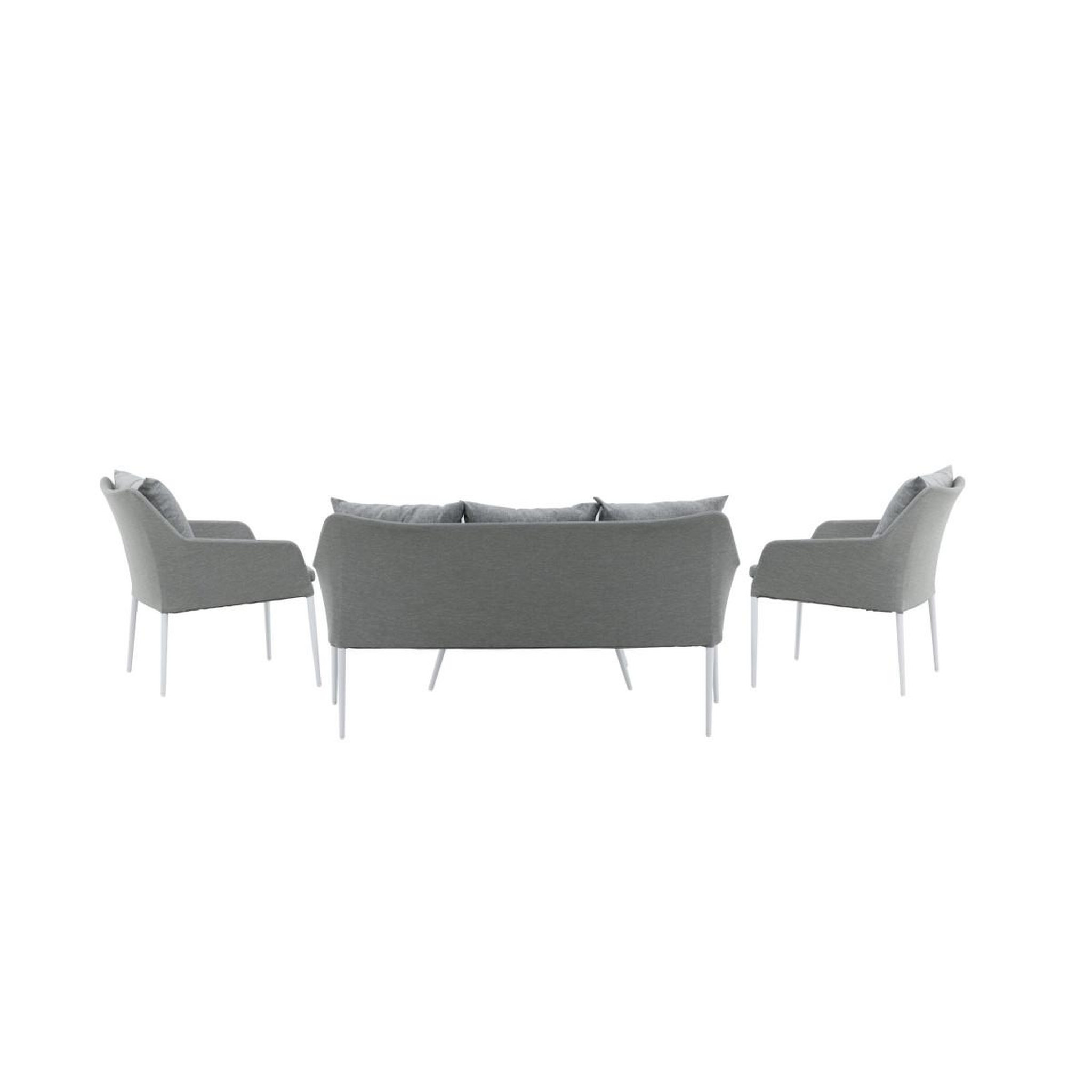 Voir la diapositive 5 : Paris Prix Salon de jardin  spoga  151cm gris & blanc