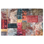 VIDAXL Tapis lavable antiderapant Patchwork 80x150 cm Multicolore