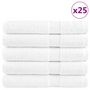 Voir la diapositive 1 : VIDAXL Serviettes de qualité supérieure SOLUND 25 pcs blanc 600 g m²