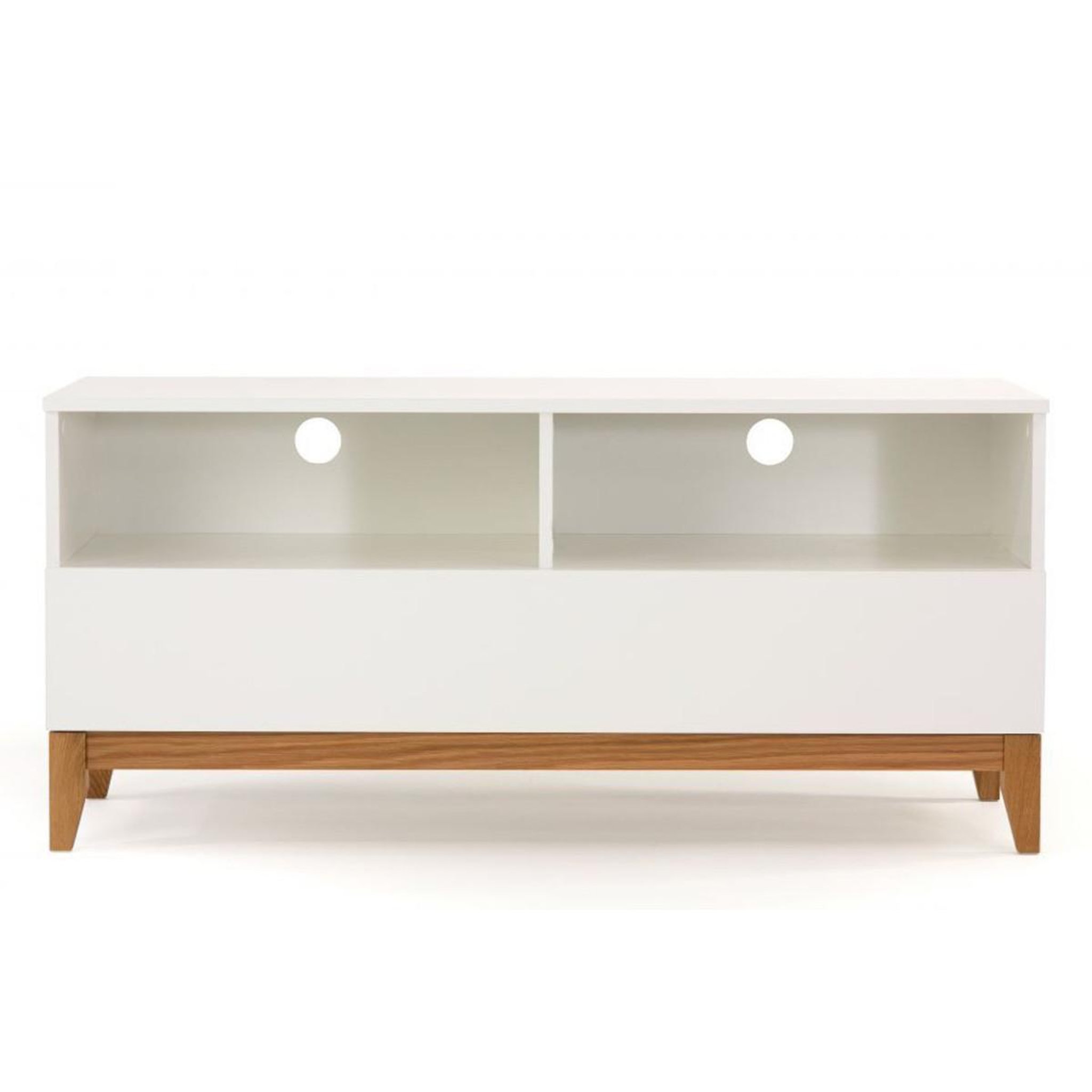 Voir la diapositive 2 : Paris Prix Meuble tv design  blanco  120cm blanc