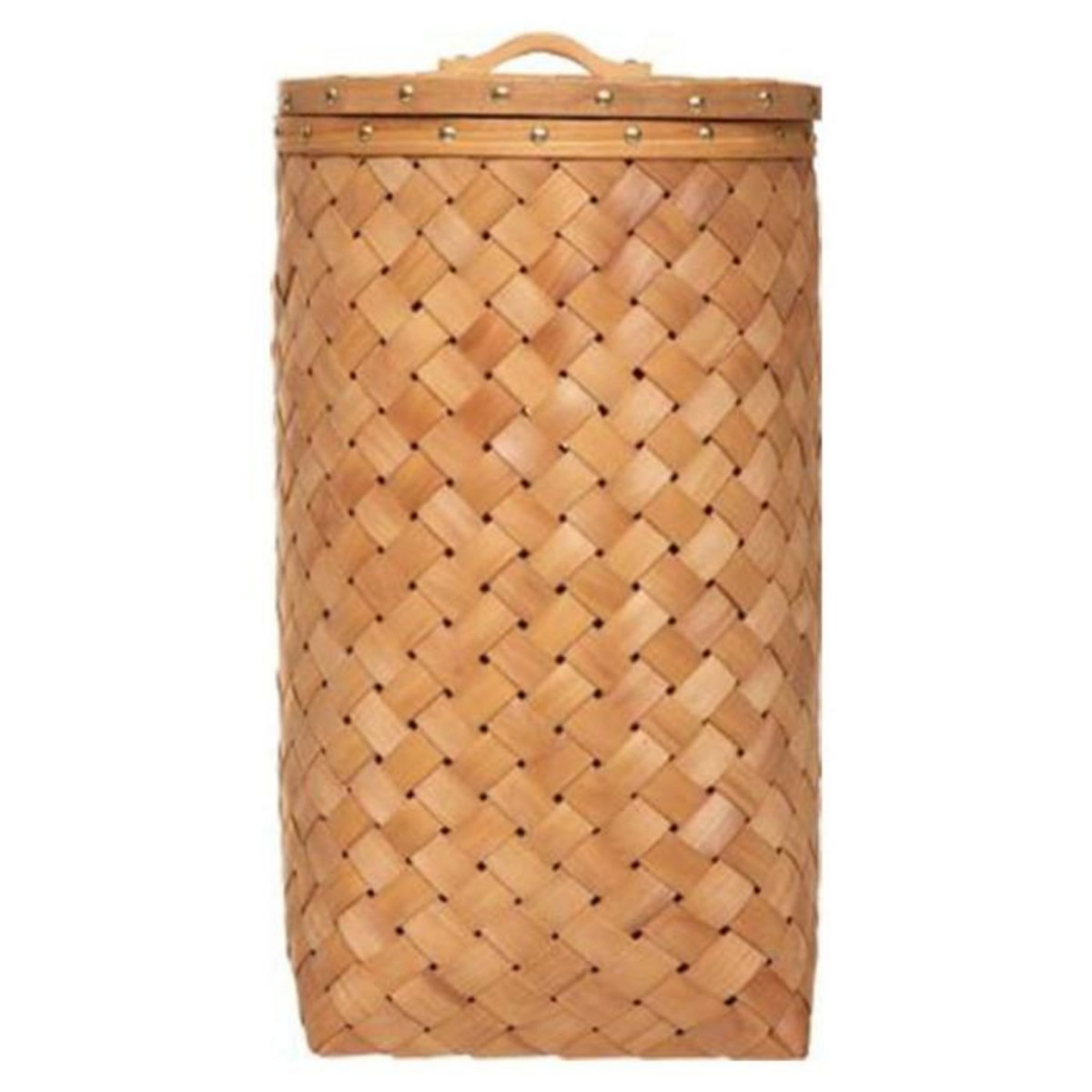 ATMOSPHERA Lot de 2 Paniers à Linge  Bois  62cm Caramel