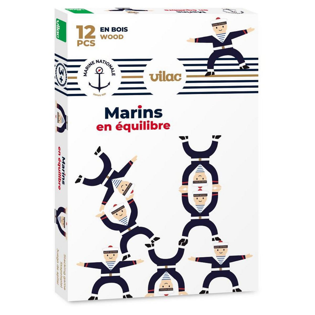 Vilac Jeu d'équilibre les p'tits matelots - marine nationale