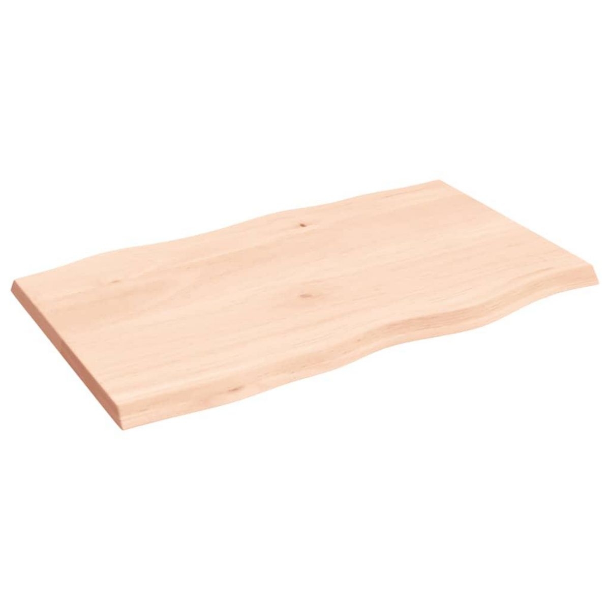 VIDAXL Dessus de table bois massif non traite bordure assortie