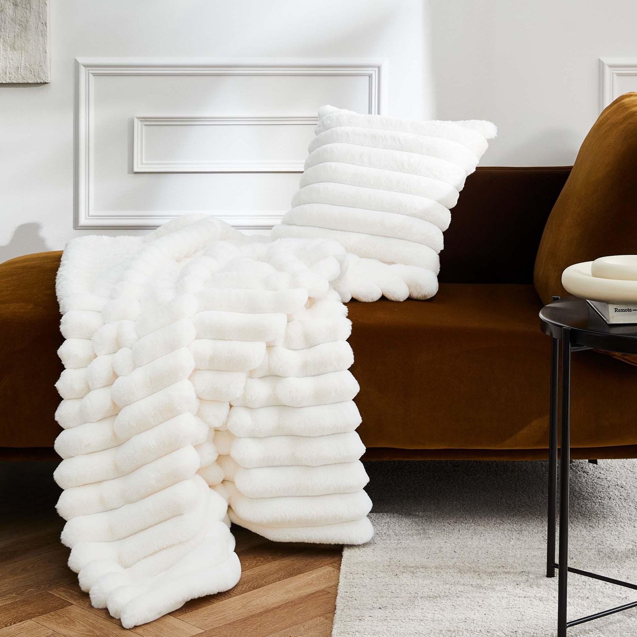 Voir la diapositive 2 : Eden Plaid effet peluche polaire serenity