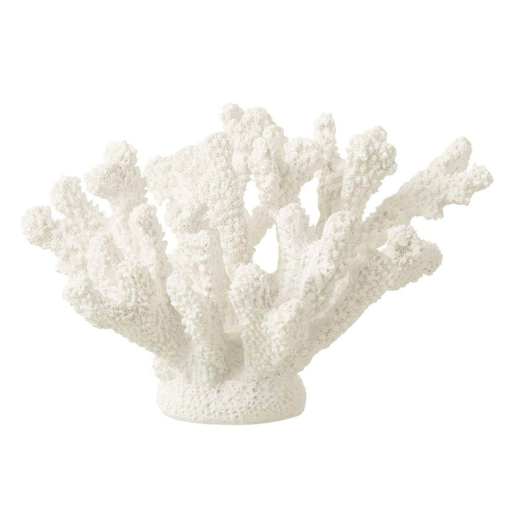 J-LINE Corail déco  evasion  19cm blanc