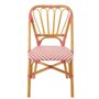Voir la diapositive 2 : Paris Prix Chaise en Rotin  Danial  85cm Rose