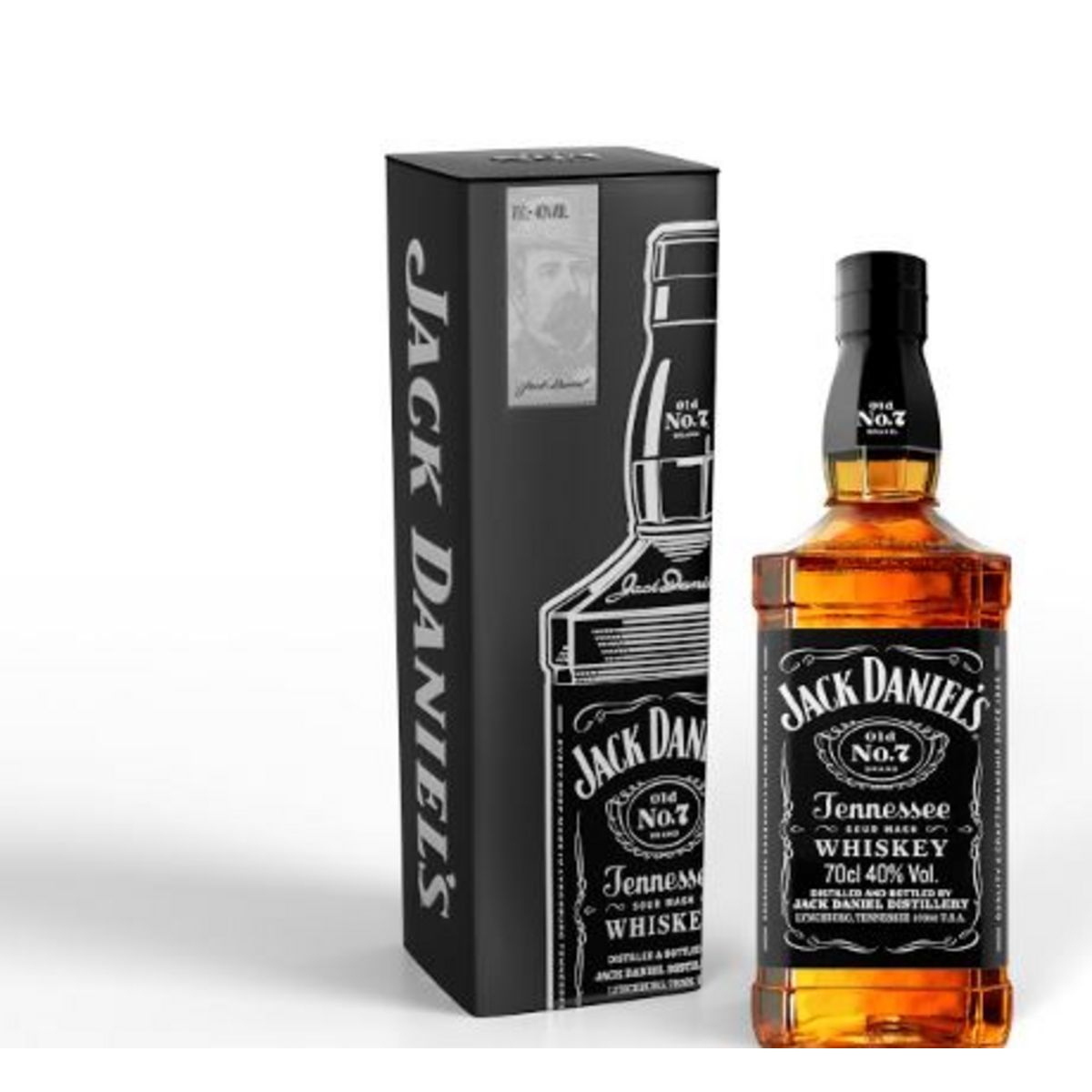 Jack Daniel's Coffret Jack Daniel's N7 40% 70cl