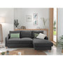 Voir la diapositive 2 : LISA DESIGN Will - canapé d'angle droit - convertible avec coffre - 4 places - en tissu