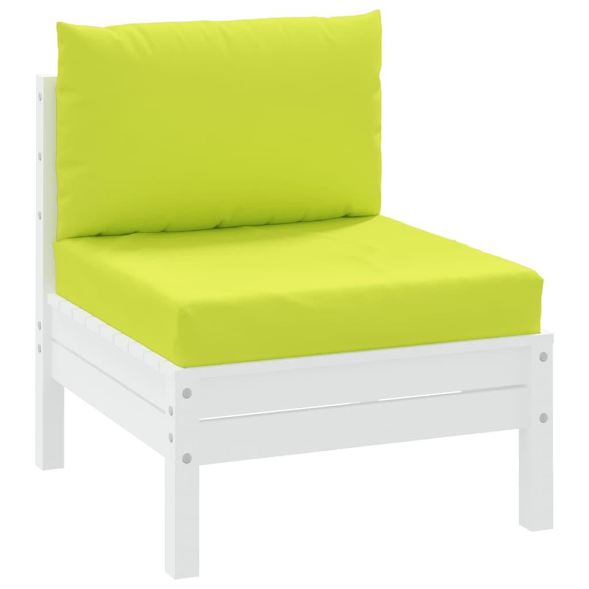 Voir la diapositive 3 : VIDAXL Coussins de palette lot de 2 vert vif tissu oxford