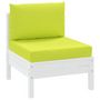 Voir la diapositive 3 : VIDAXL Coussins de palette lot de 2 vert vif tissu oxford