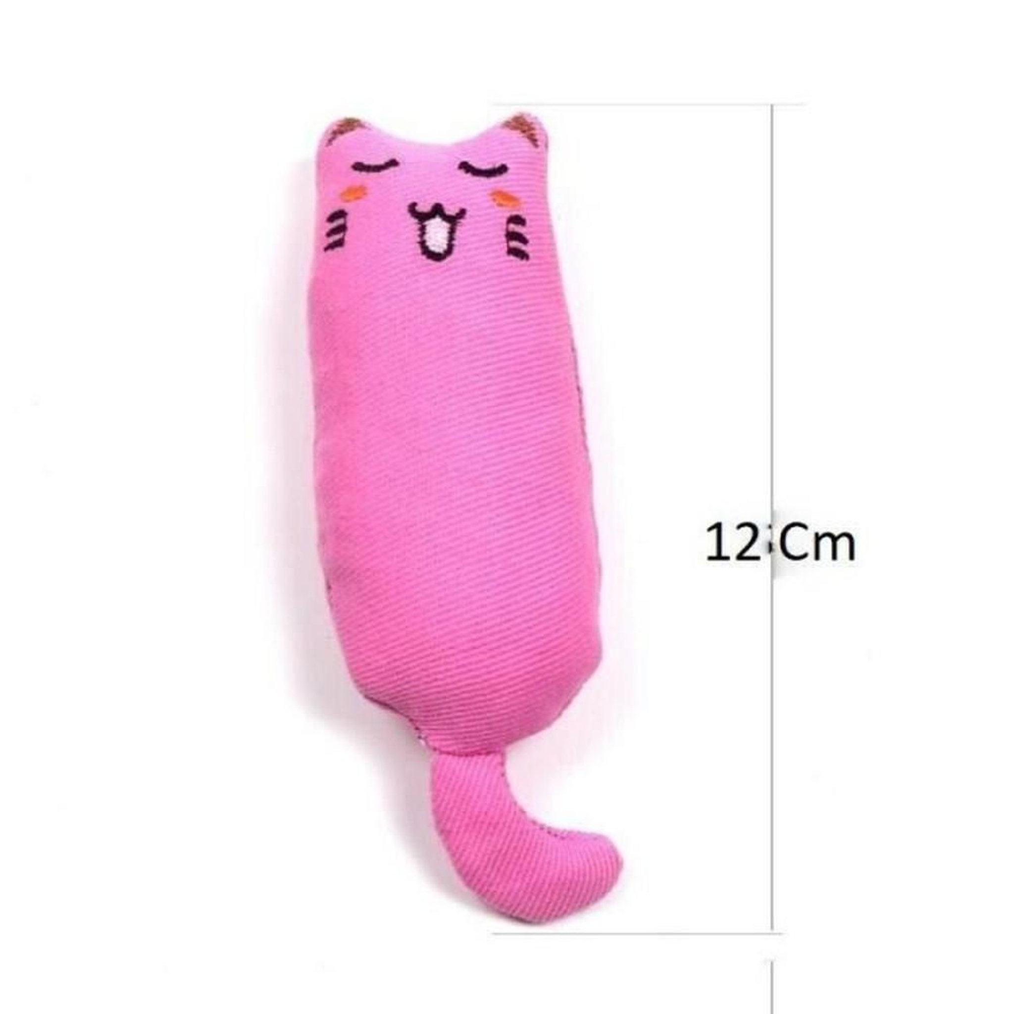Voir la diapositive 2 : Peluche chat doudou à mâcher noir et menthe, herbe à chat pour attirer et stimuler le jeu (anti-stress)