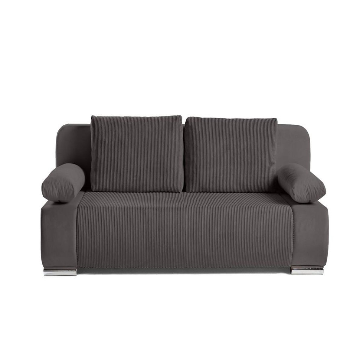 BEST MOBILIER Elio - canapé 3 places convertible - avec coffre - en velours et velours côtelé