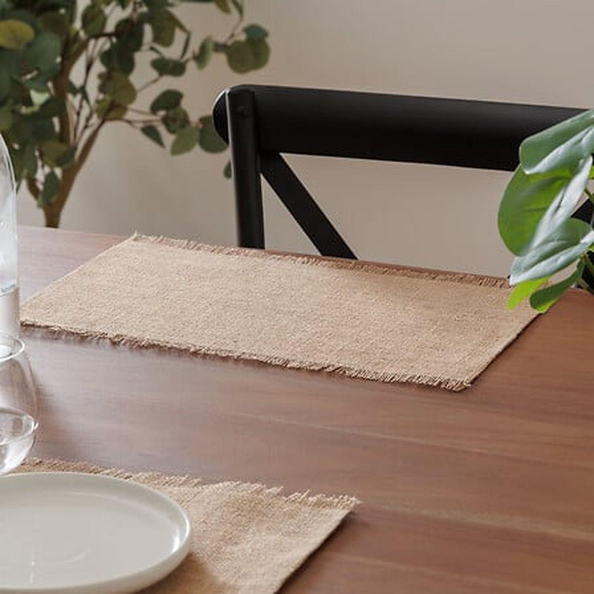 Voir la diapositive 5 : TOILINUX Lot de 2 sets de table en coton MAHA