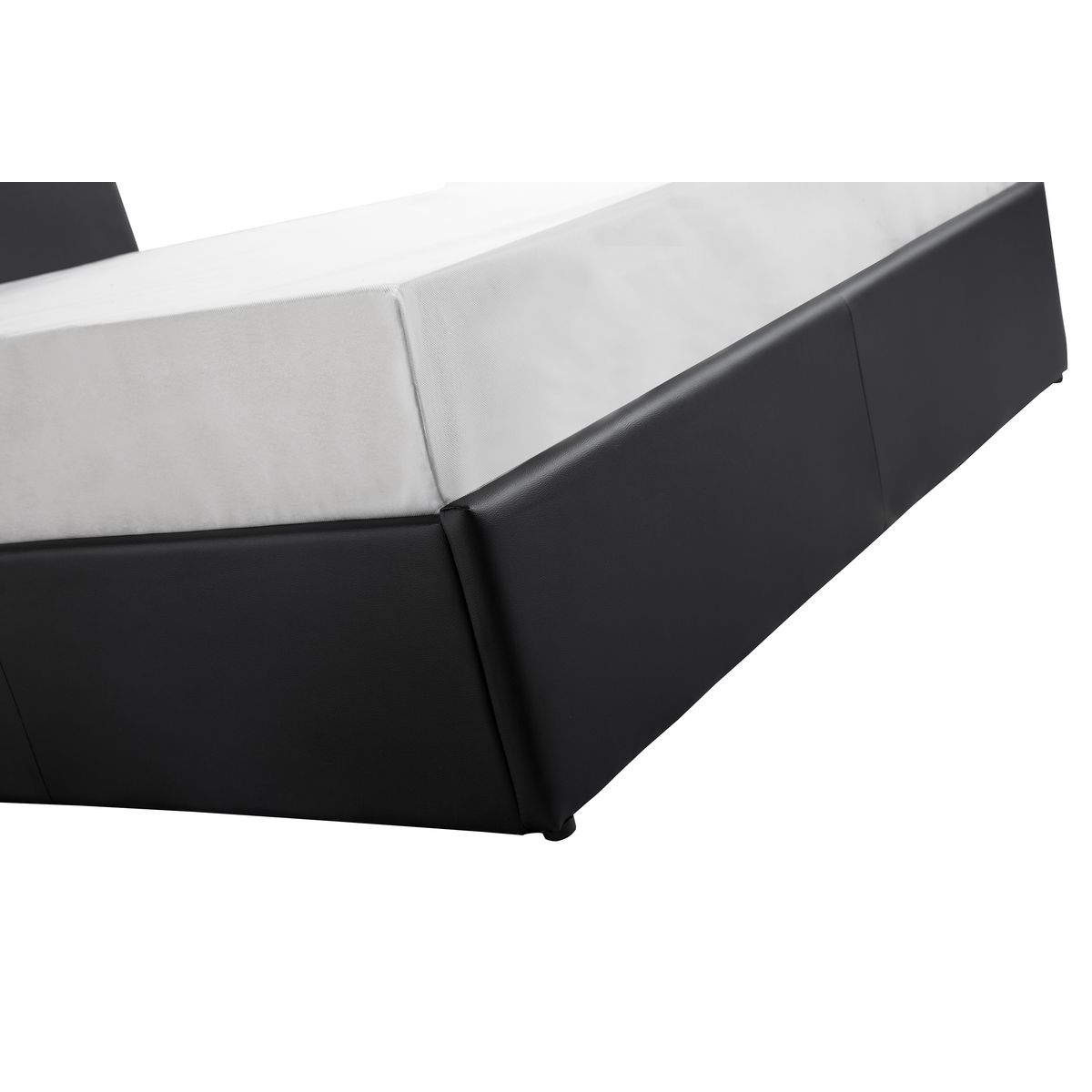 Lit coffre 160x200 cm sommier inclus avec tete de lit WILLOW