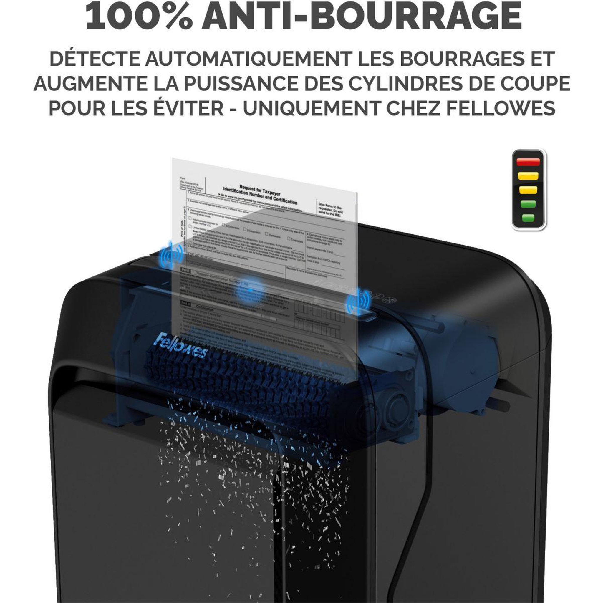 Voir la diapositive 4 : Fellowes Destructeur microshred lx210 noir