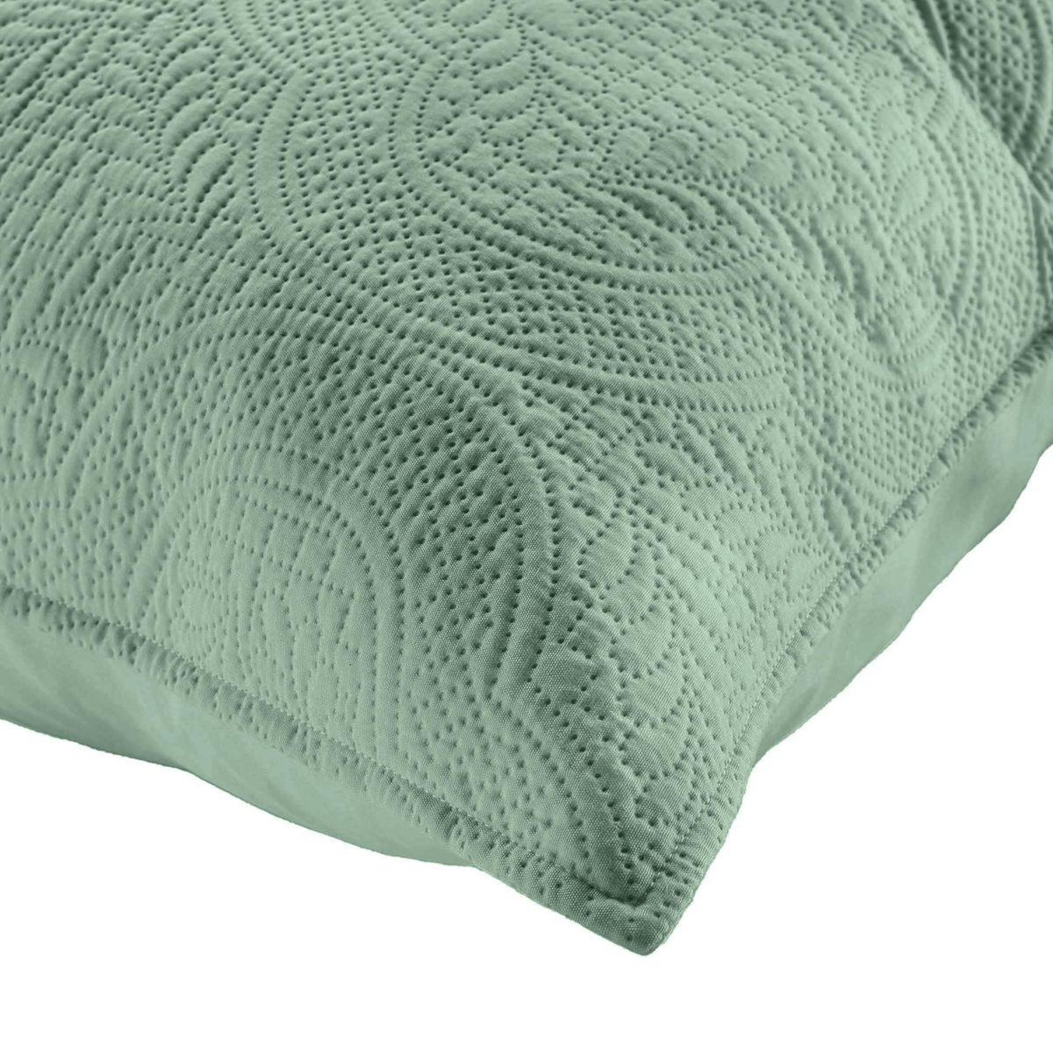 Voir la diapositive 5 : Douceur d'Intérieur Couvre-lit & 2 housses de coussin  romane  220x240cm sauge