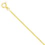 Voir la diapositive 2 : L'ATELIER D'AZUR Collier Chaine Or 18 Carats 750/000 Jaune Forçat Diamantée - Femme ou Enfant