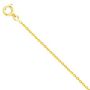 Voir la diapositive 2 : L'ATELIER D'AZUR Collier Chaine Or 18 Carats 750/000 Jaune Forçat Diamantée - Femme ou Enfant