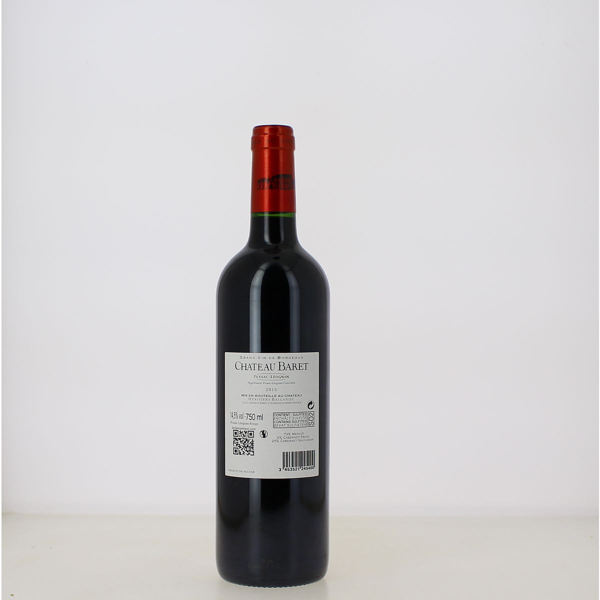 Château Baret Pessac-Léognan Rouge 2015