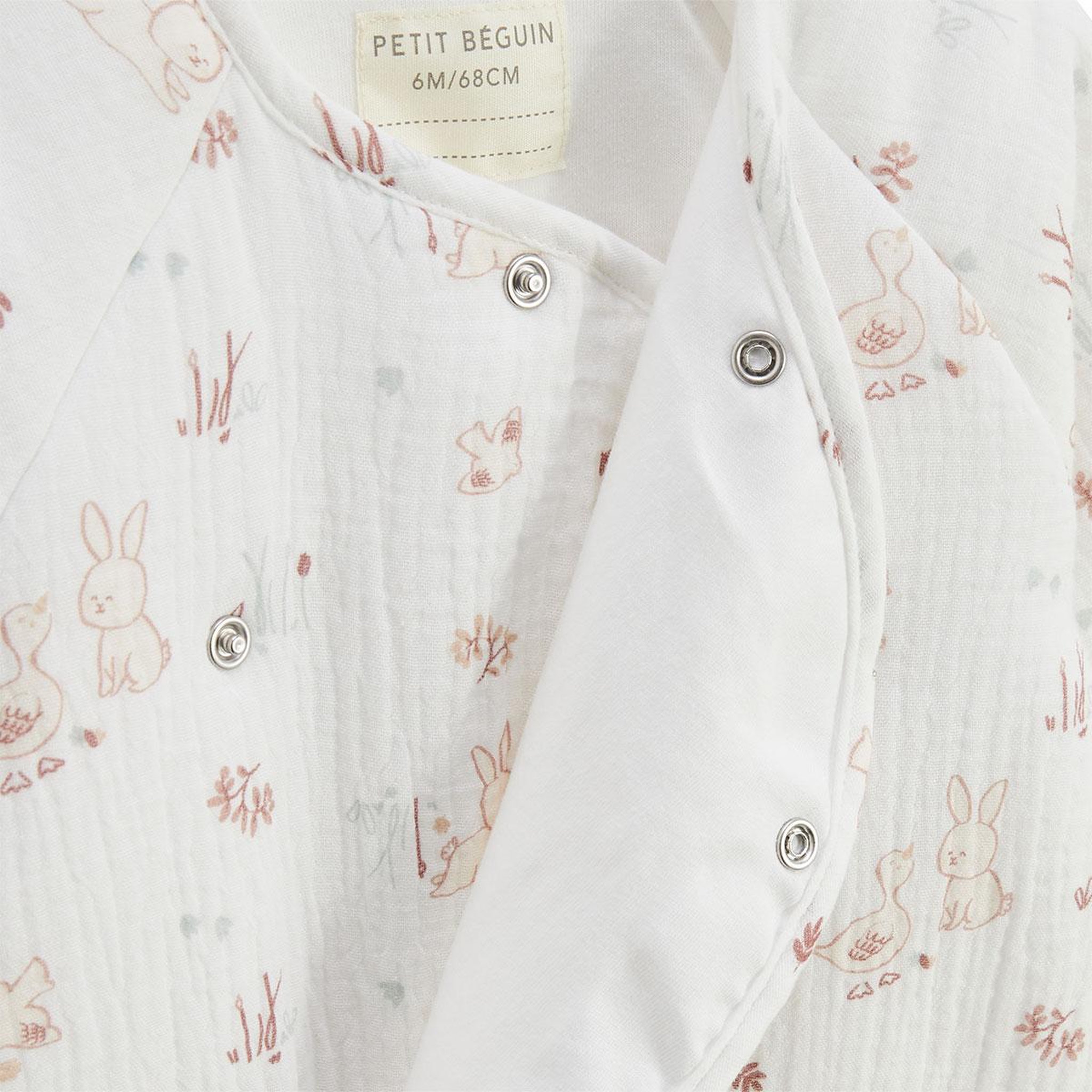 Voir la diapositive 3 : PETIT BEGUIN Surpyjama en gaze de coton douceur