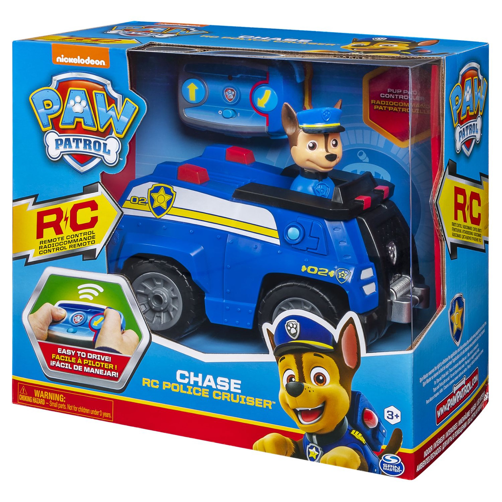 SPIN MASTER Véhicule de police radiocommandé Chase - La Pat' Patrouille