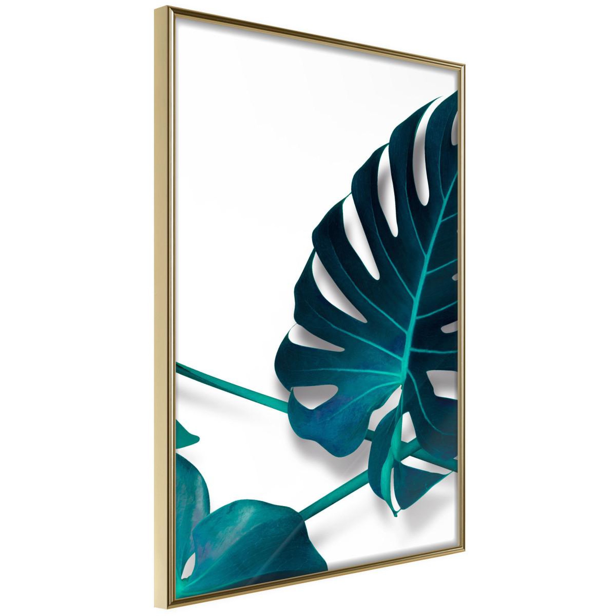 Voir la diapositive 1 : Paris Prix Affiche Murale Encadrée  Turquoise Monstera I
