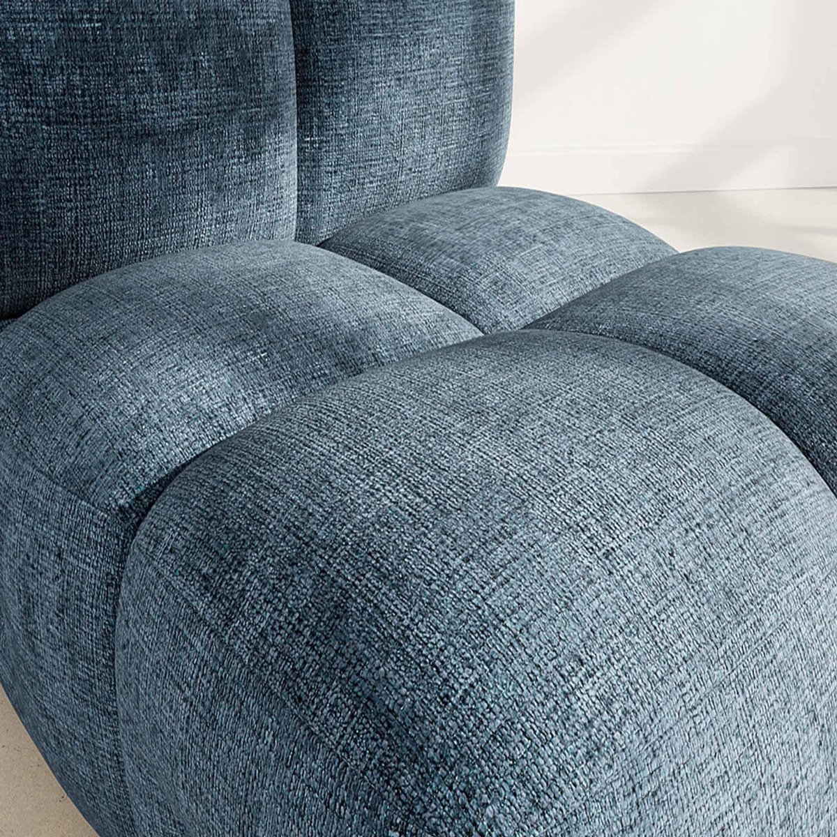 LISA DESIGN Grace - module d'assise en velours texturé