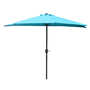 Voir la diapositive 1 : CONCEPT USINE Demi parasol de balcon bleu CATANE
