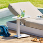 Voir la diapositive 2 : HESPERIDE Table de jardin d'appoint en aluminium VENUZIA - Avoine