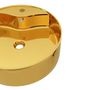 Voir la diapositive 4 : VIDAXL Lavabo avec trop-plein 46,5 x 15,5 cm Ceramique Dore