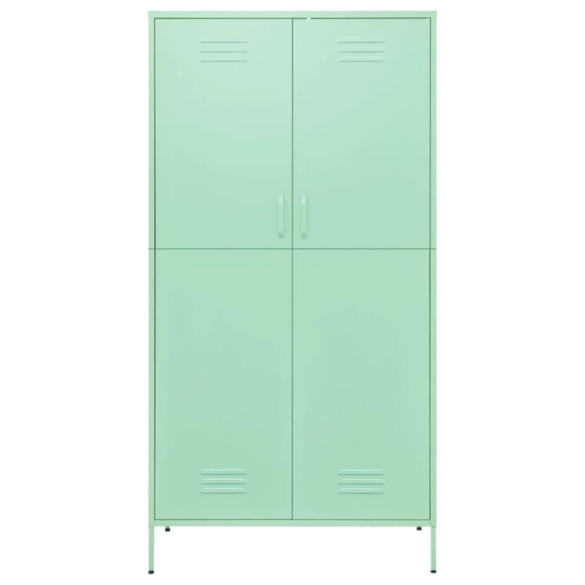 VIDAXL Garde-robe Vert menthe 90x50x180 cm Acier