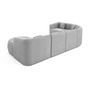 Voir la diapositive 6 : LISA DESIGN Ikare - canapé modulable d'angle droit - 6 places - en tissu