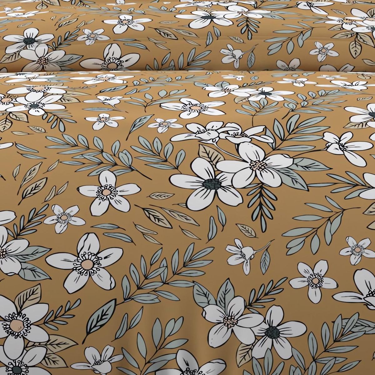 SOLEIL D'OCRE Parure housse de couette en coton 57 fils MANON, par Soleil d'ocre