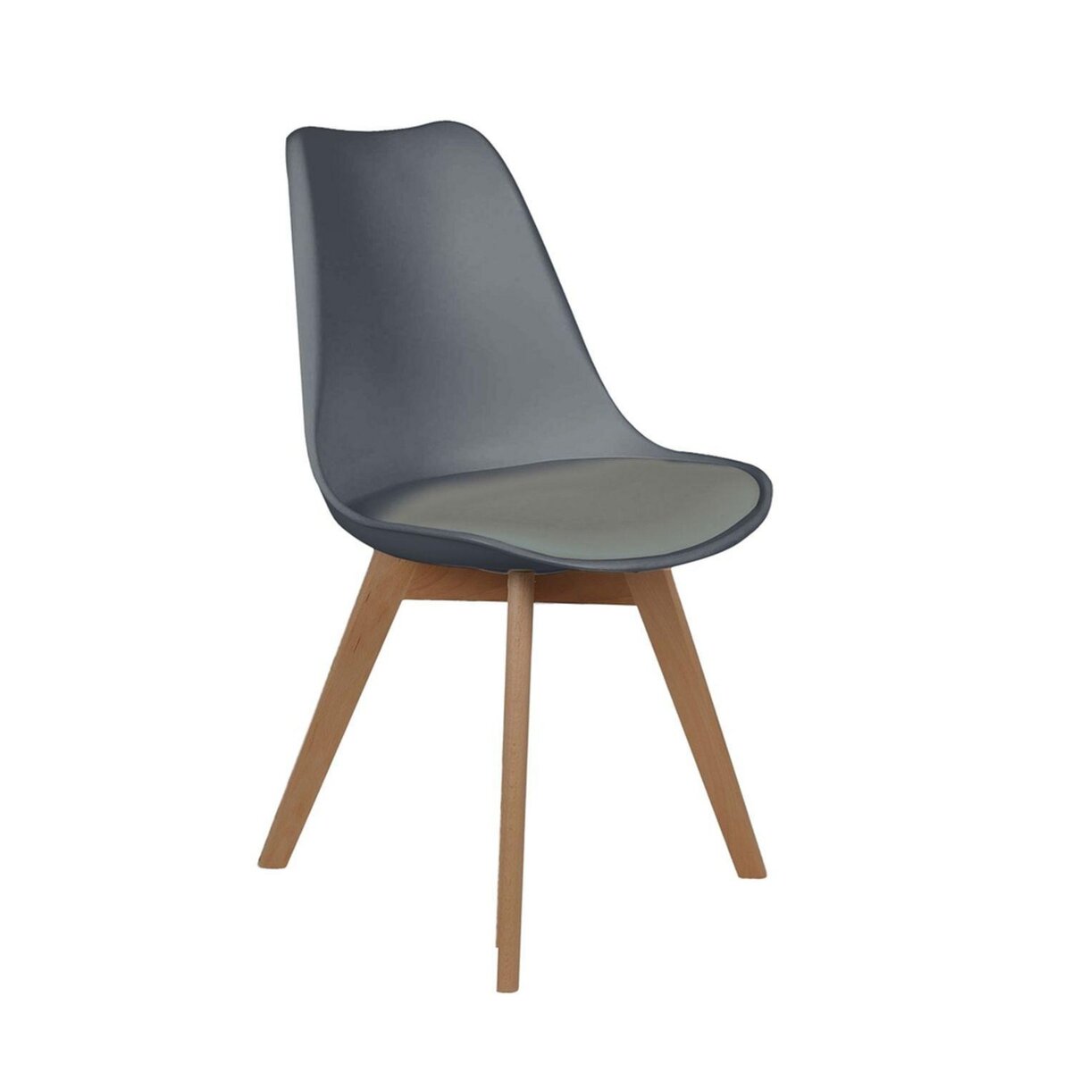 The Home Deco Factory Chaise scandinave avec coussin