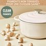 Voir la diapositive 5 : TEFAL Faitout Fonte Faitout 25cm Beige