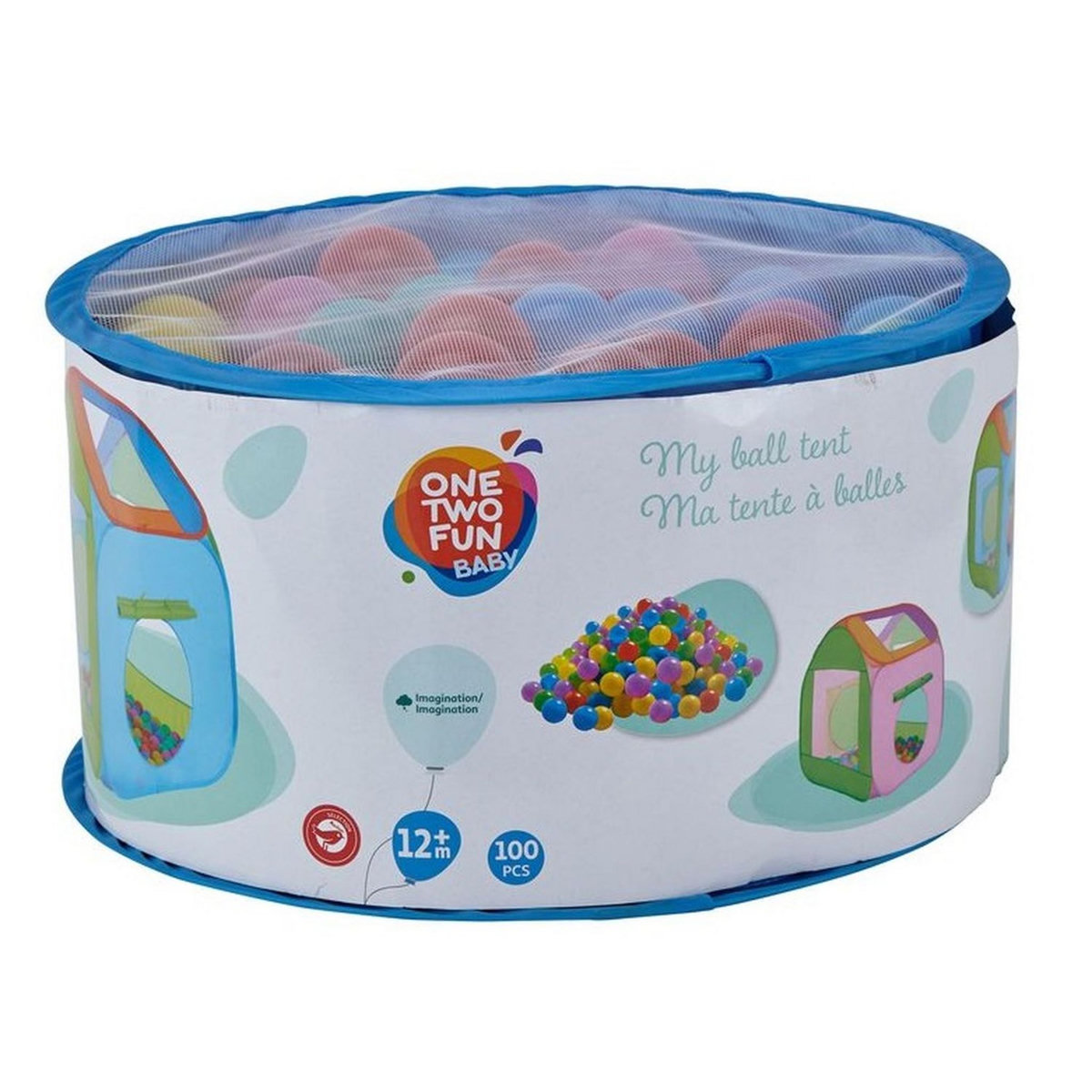 One Two Fun Tente avec 100 balles Coloris Bleu