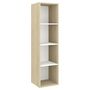 Voir la diapositive 4 : VIDAXL Meubles TV muraux 2 pcs Blanc et chene sonoma Bois d'ingenierie