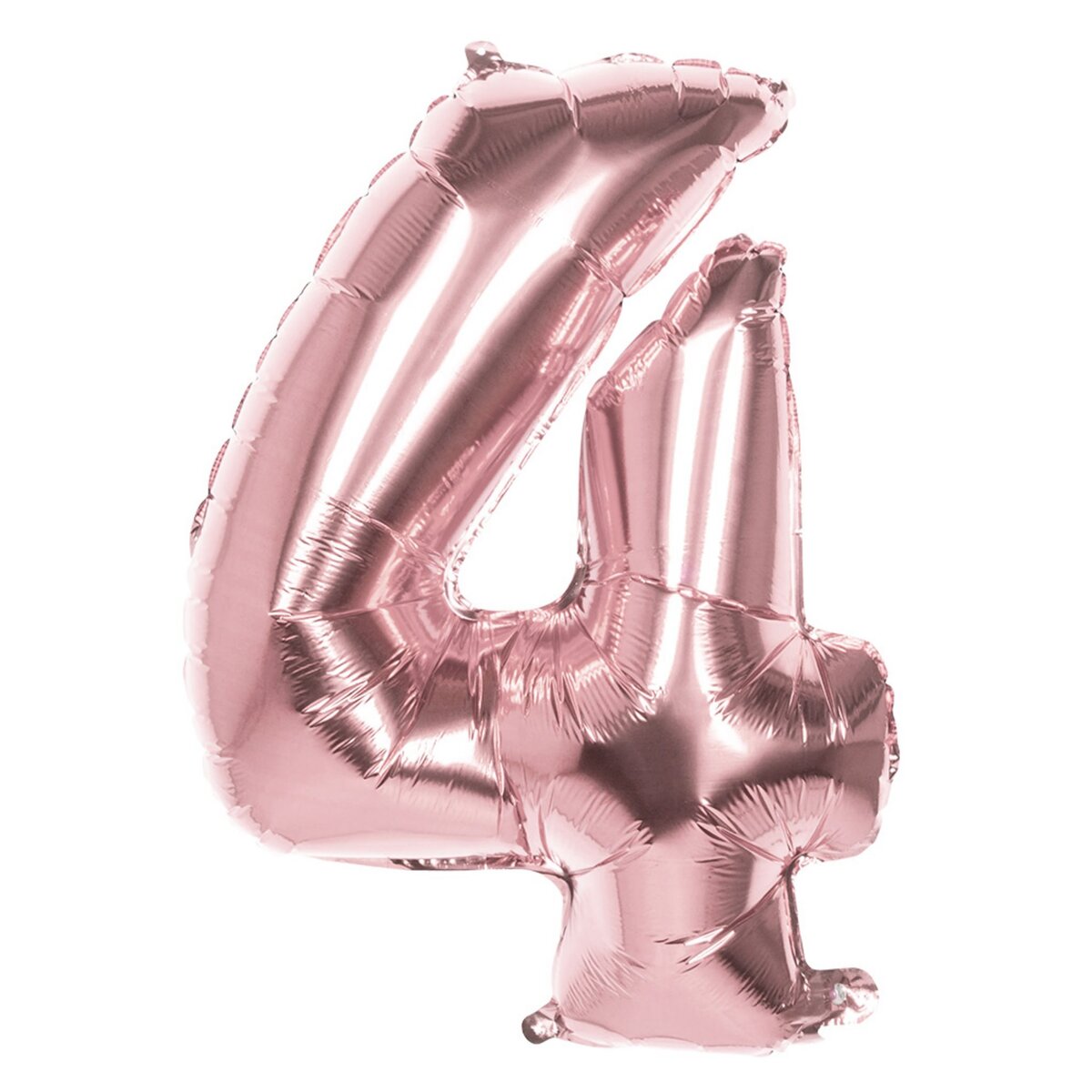Boland Ballon Mylar Rose Cuivré Chiffre 4 - 86 cm